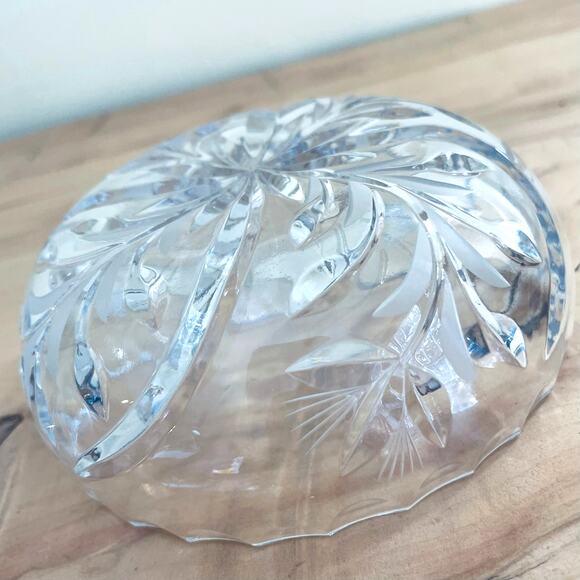 Antiq ABP American Brilliant Cut Glass Bowl Thistle Flower Starburst 1910 - Picture 12 of 14